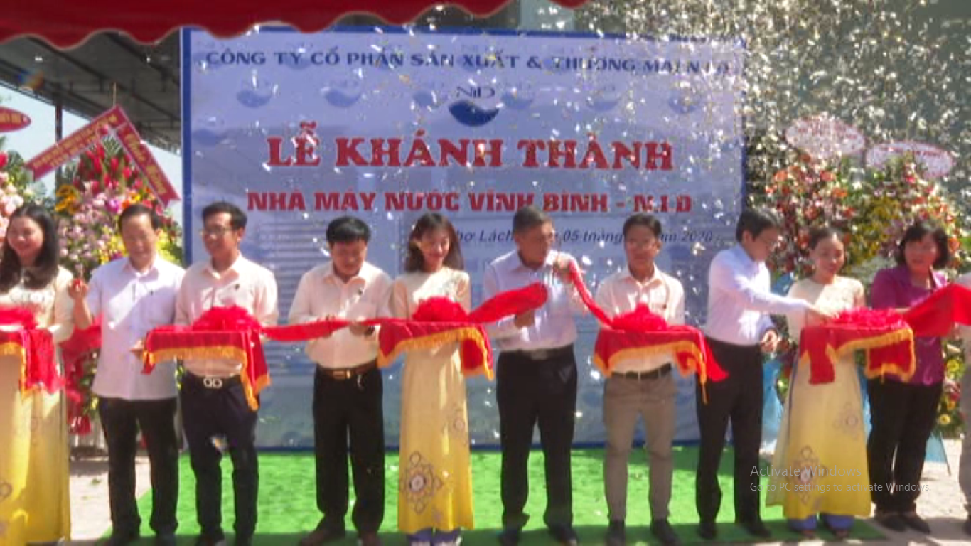 Khánh thành Nhà máy nước Vĩnh Bình - N.I.D